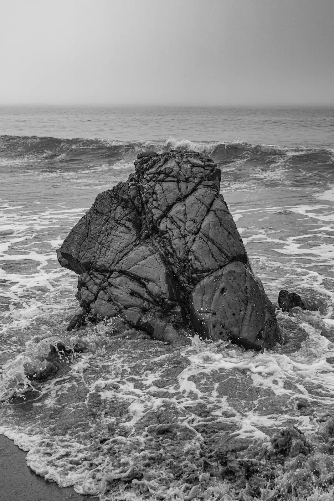Rock in Waves, fine art photography print by S. J. Daniel